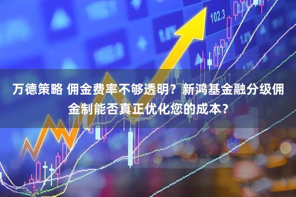 万德策略 佣金费率不够透明？新鸿基金融分级佣金制能否真正优化您的成本？
