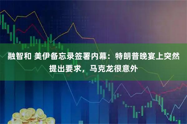 融智和 美伊备忘录签署内幕：特朗普晚宴上突然提出要求，马克龙很意外